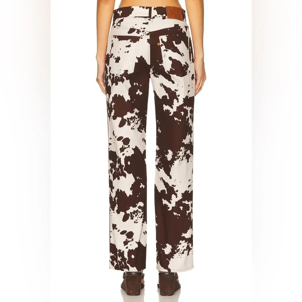 NWT MIAOU x Revolve | SZ M | Coastal Cowgirl Mid Rise Straight Leg Jeans Pants - Picture 2 of 11